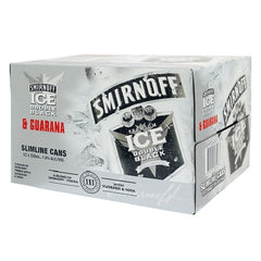 Smirnoff Ice Double Black Guarana 7% 12 Pack Can