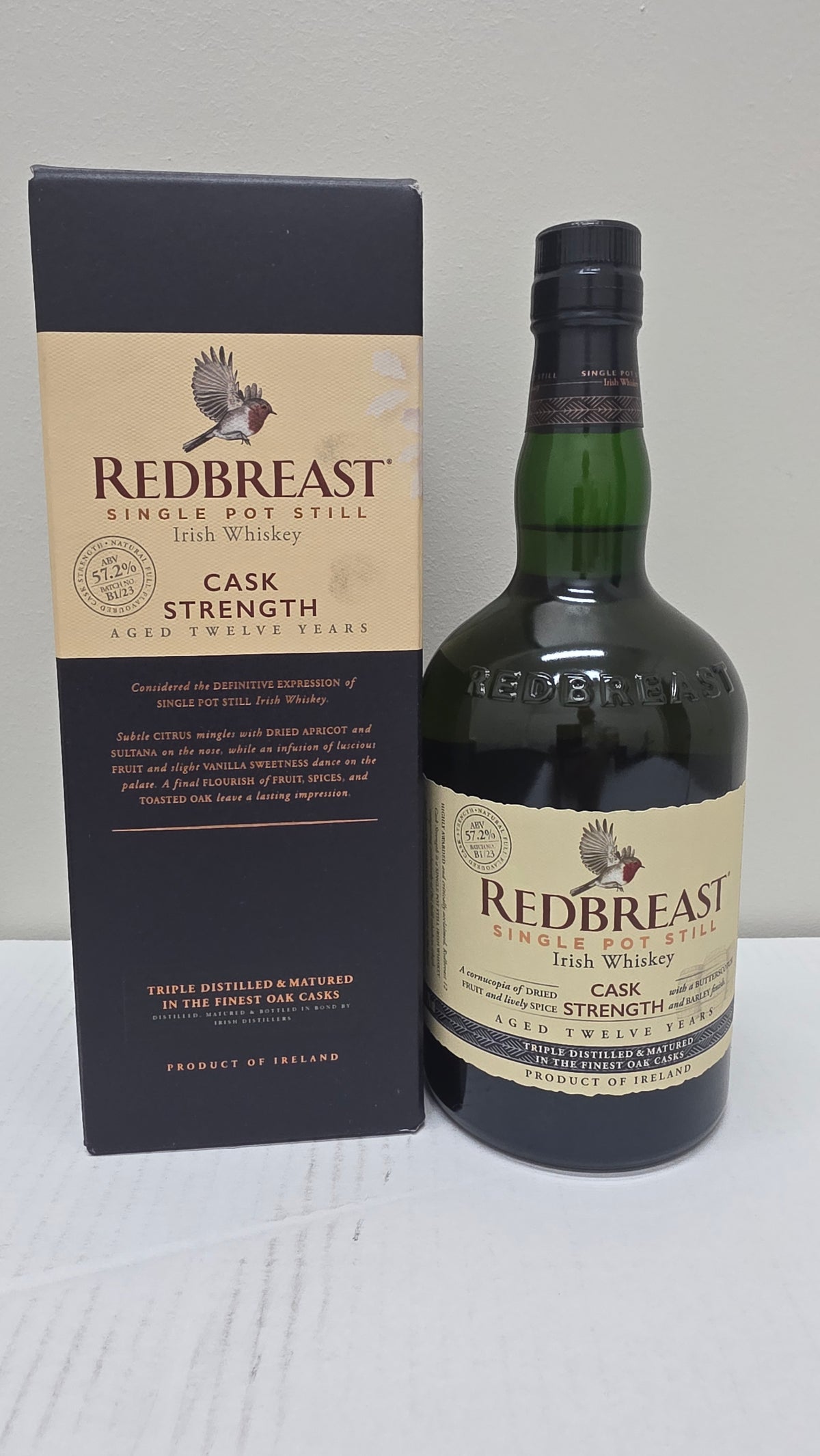 REDBREAST 12YO CASK STRENGTH 57.2% WHISKEY 700ML