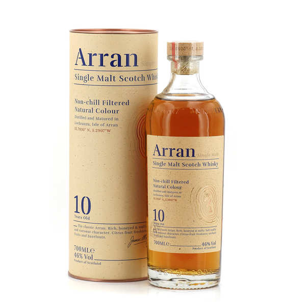 ARRAN 10 YEAR OLD SINGLE MALT SCOTCH WHISKY 700ML