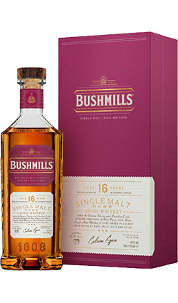 BUSHMILLS 16YO SINGLE MALT IRISH WHISKEY 700ML