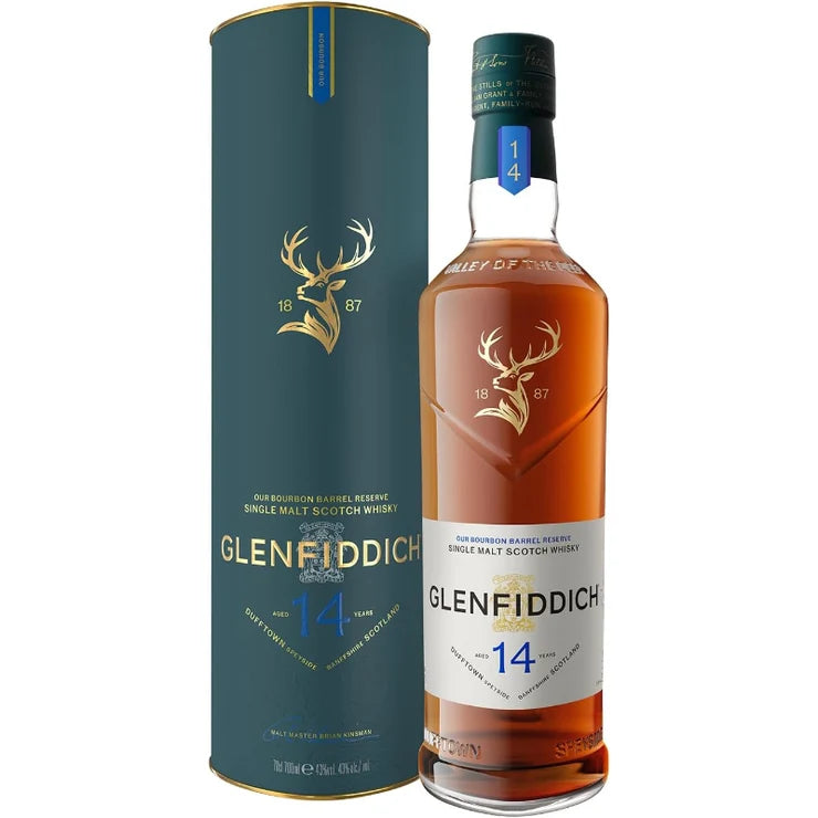 GLENFIDDICH 14 YO BOURBON BARREL 700 MLS GB
