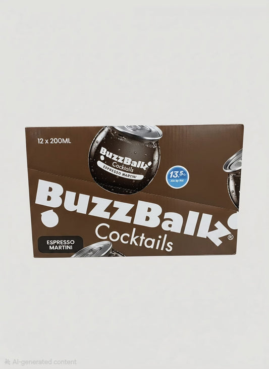BUZZBALLZ ESPRESSO MARTINI 13.5% 200 MLS 12 PK