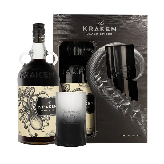 KRAKEN 40% 1000ML  WITH GLASS GIFT PACK