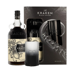 KRAKEN 40% 1000ML  WITH GLASS GIFT PACK