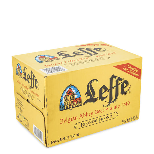 LEFFE BLONDE 330 MLS BOTTLE 24 Pack