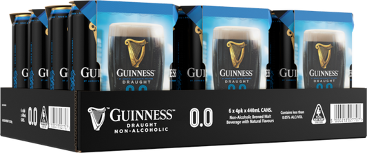 GUINNESS ZERO 6*4 PK 440 MLS CANS