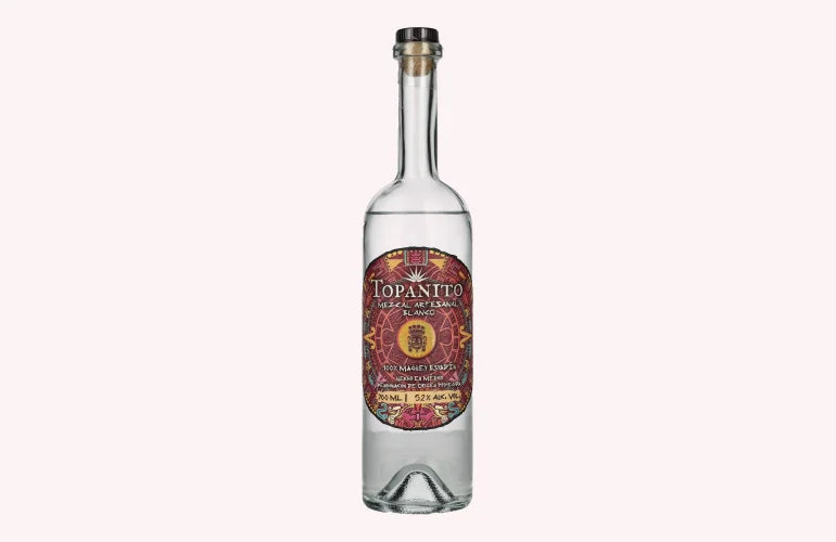 TOPANITO MEZCAL ARTESANAL BLANCO 100% MAGUE ESPADIN 52% 700 MLS