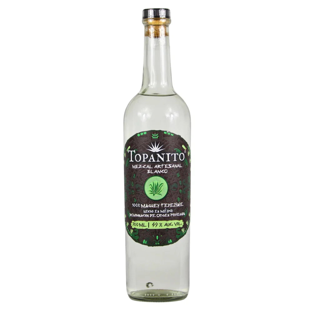 TOPANITO MEZCAL ARTESANAL 100% TEPEZTATE 49% 700 MLS