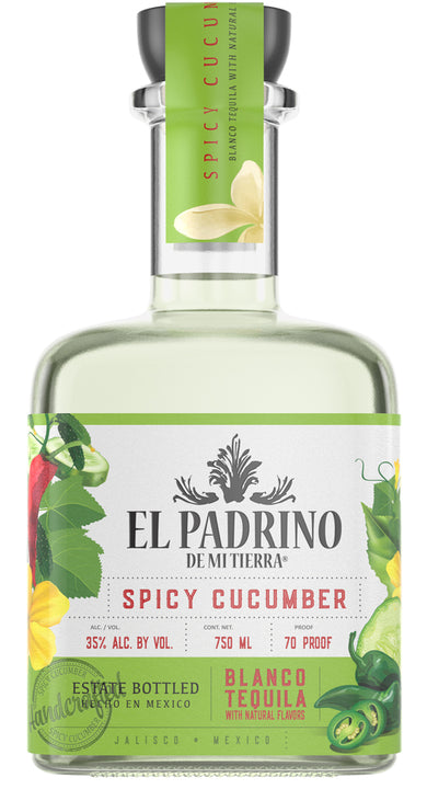 EL PADRINO SPICY CUCUMBER TEQUILA 750 MLS