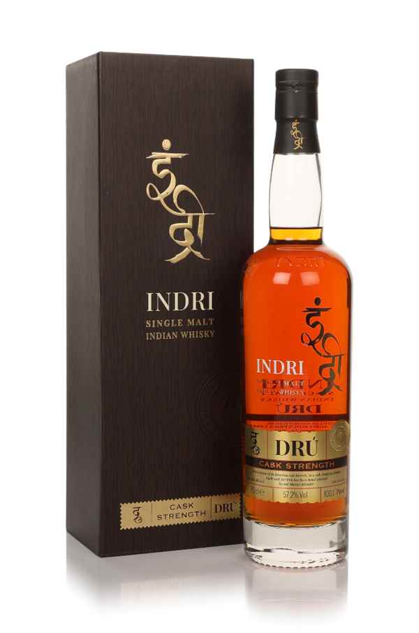 INDRI DRU CASK STRENGTH INDIAN SINGLE MALT WHISKEY 700 MLS GB