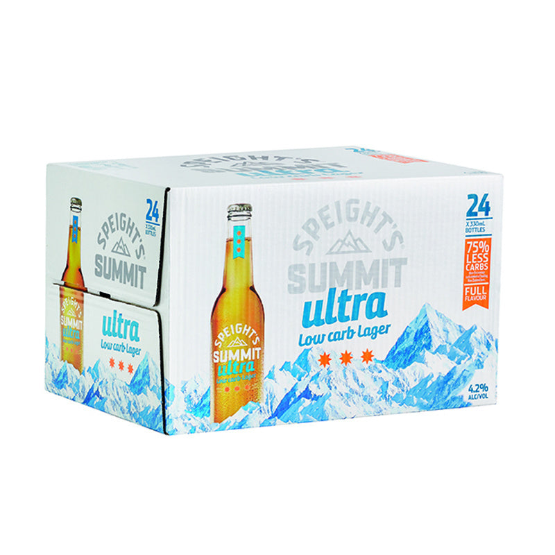 Speight's Summit Ultra Low Carb Lager Bottles 24x330ml