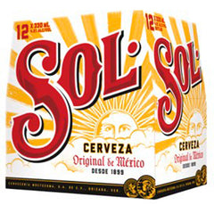 Sol Mexican Beer Bottles 12x330ml