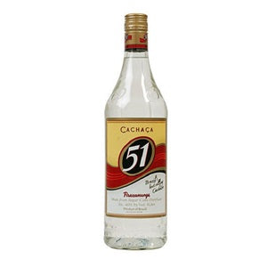 CACHACA 51 PIRASSUNUNGA CANE SPIRIT 1000ML