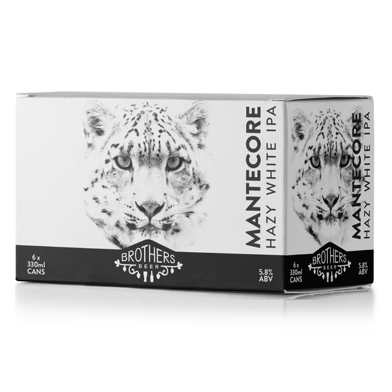 Brothers Beer Mantecore White IPA Cans 6x330ml