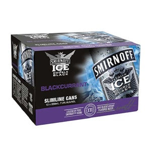 SMIRNOFF 7% BLACKCURRENT 12PK CANS 250ML