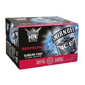 SMIRNOFF 7% RASPBERRY 12PK CANS 250ML