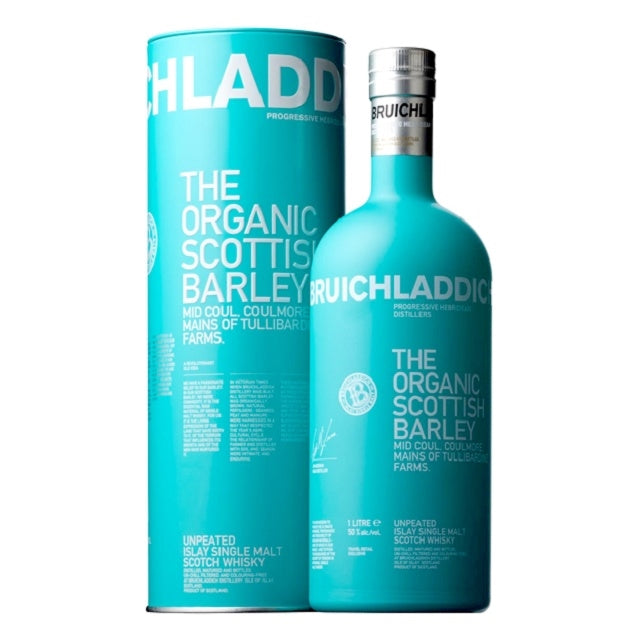 BRUICHLADDICH ORGANIC 50% SINGLE MALT SCOTCH WHISKY 1 LITRE