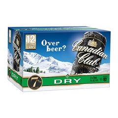 CANADIAN CLUB N DRY 7% 12PK CANS 250ML