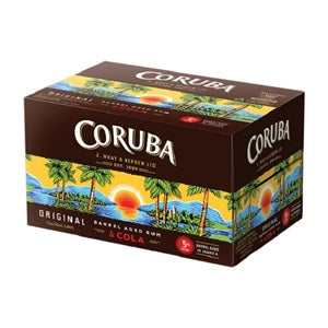 CORUBA 5% RUM N COLA 12PK CANS 250ML