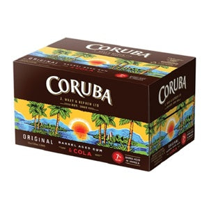 CORUBA 7% RUM N COLA 12PK CANS 250 ML