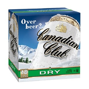 CANADIAN CLUB N DRY 18PK CANS 330ML