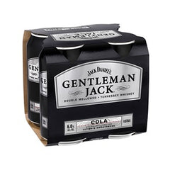 GENTLEMAN JACK N COLA 4PK CANS 375ML