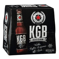 KGB 5% BLACK RUSSIAN VODKA PREMIX 12PK BOTTLES 275ML