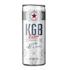 KGB 7% LEMON ICE VODKA PREMIX 12PK CANS 250ML