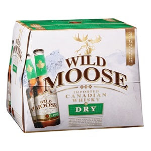 WILD MOOSE CANADIAN WHISKY N DRY 12PK BTLS 330ML