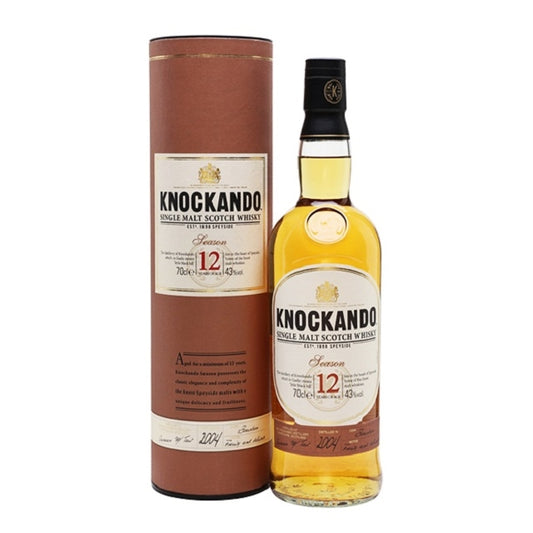 KNOCKANDO 12YO SINGLE MALT SCOTCH WHISKY 700ML