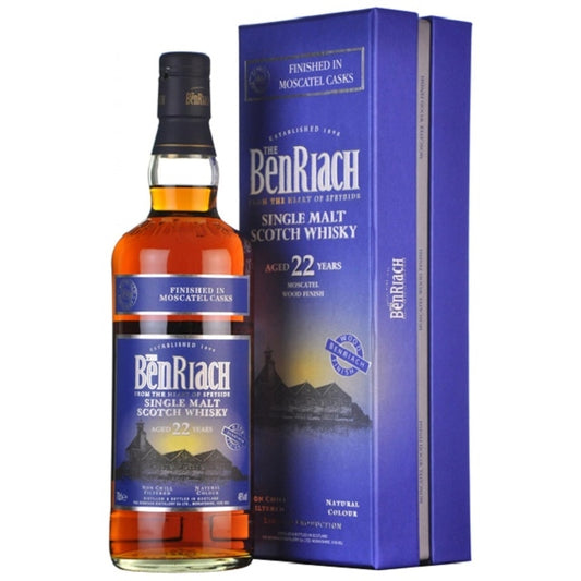 BENRIACH 22YEAR OLD MOSCATEL FINISH SINGLE MALT 700ML