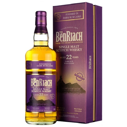 BENRIACH 22 YEAR OLD DARK RUM BARREL FINISH SINGLE