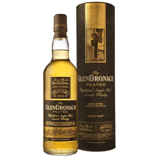 GLENDRONACH TRADITIONALLY PEATED SINGLE MALT SCOTCH WHISKY 700ML