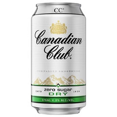 CANADIAN CLUB N ZERO DRY 10PK CANS 330ML