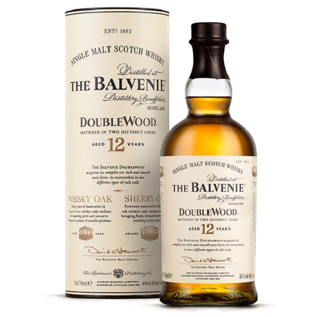 BALVENIE 12YO DOUBLE WOOD SINGLE MALT SCOTCH WHISKY 700ML