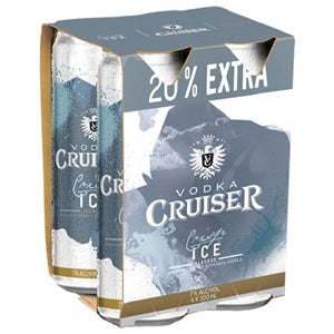 CRUISER ICE 4PK BIG CANS 300ML