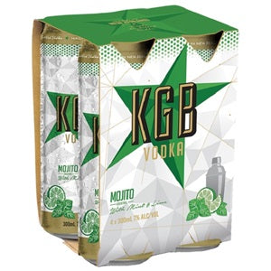 KGB MOJITO 7% 4PK CANS 300ML