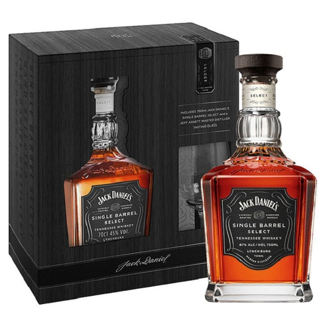 JACK DANIELS SINGLE BARREL TENNESSEE WHISKEY 700ML + 1 GLASS GIFT PACK