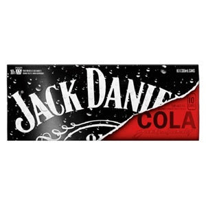 JACK DANIELS N COLA 10PK CANS 330ML