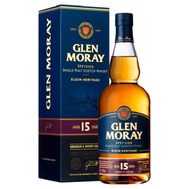 GLEN MORAY 15YO SCOTCH WHISKY 700ML