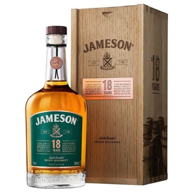 JAMESON 18YO IRISH WHISKEY 700ML