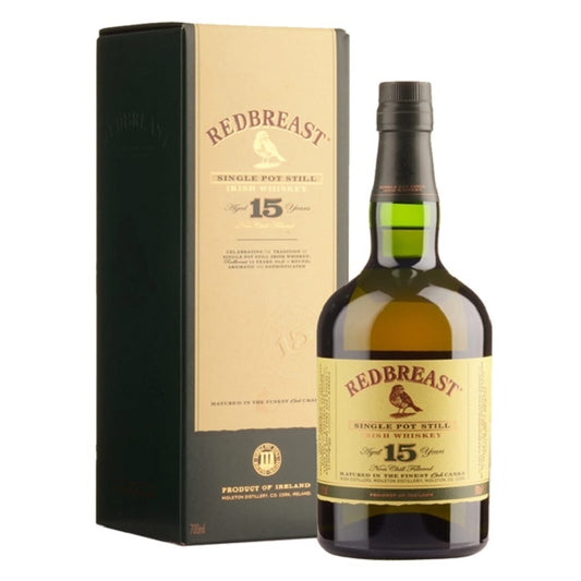 REDBREAST 15YO SINGLE POT IRISH WHISKEY 700ML