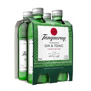 TANQUERAY GIN & TONIC 4PK BOTTLES 275ML