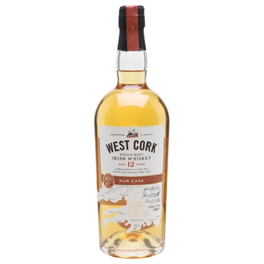 WEST CORK 12YO RUM CASK SINGLE MALT IRISH WHISKEY