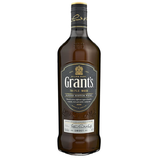 GRANTS SMOKY TRIPLEWOOD SCOTCH WHISKY 1000ML