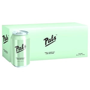 PALS VODKA LIME & SODA 10PK CANS 330ML