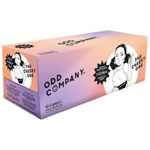 ODD COMPANY PEACH & PASSIONFRUIT VODKA 10PK CANS 330ML