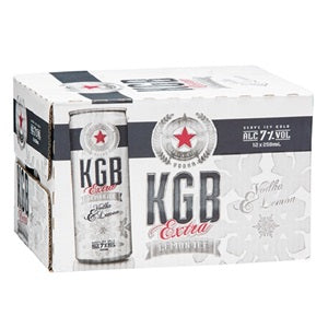 KGB 7% LEMON ICE VODKA PREMIX 12PK CANS 250ML