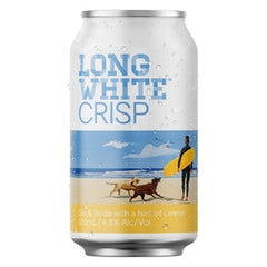 LONG WHITE CRISP GIN LEMON 10PK CANS 320ML