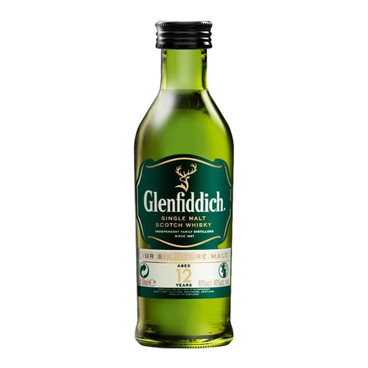 GLENFIDDICH 12YO SINGLE MALT WHISKY MINI 50ML